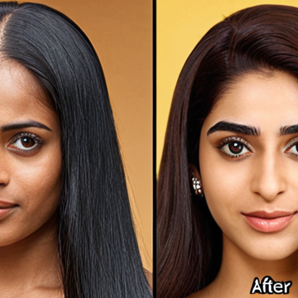 **Image Prompt:** A before-and-after shot. On the left, show a person with thin, flat hair. On the right, show the same person with noticeably thicker, fuller hair after using hair powder. The background should be simple and clean. The focus should be on the transformation. Consider adding Urdu text overlayed on the image, highlighting the words "ghana" (thick) and "khoobsurat" (beautiful).